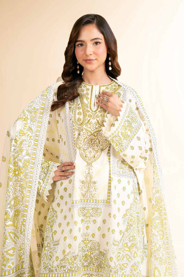 Nishat Linen 3 Piece - Flatbed Paste Embroidered Suit - 42501660 Online Shopping